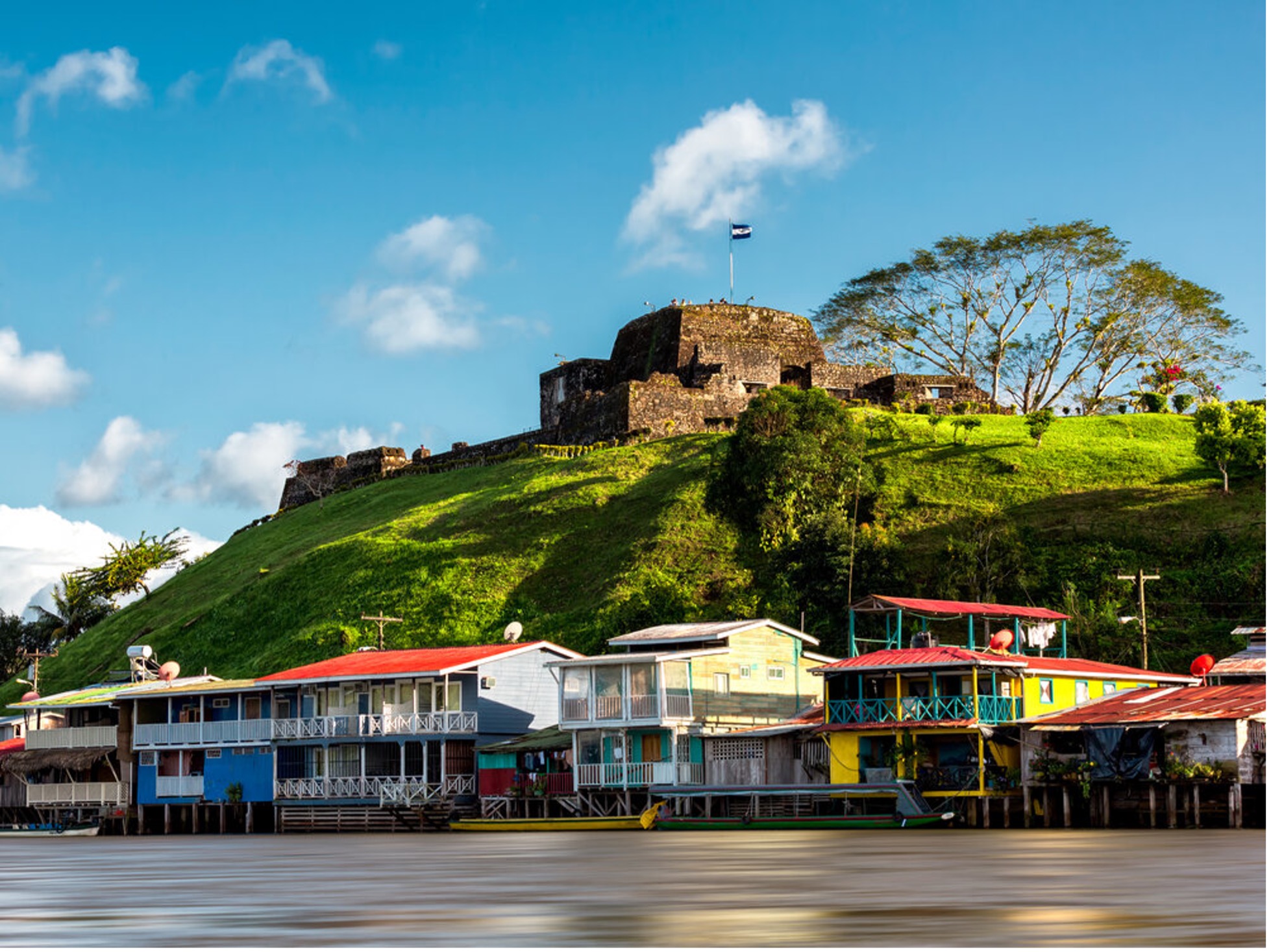The Castillo de la Inmaculada Concepci&oacute;n, a fortress built in the seventeenth century by the Spanish Crown to defend Lake Nicaragua from increasingly hostile pirate and maritime activity. Photo credit: Central American Bank for Economic Integration (CABEI).
